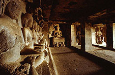 Buddha Statues Ellora Caves Aurangabad Hoilidays Maharashtra India